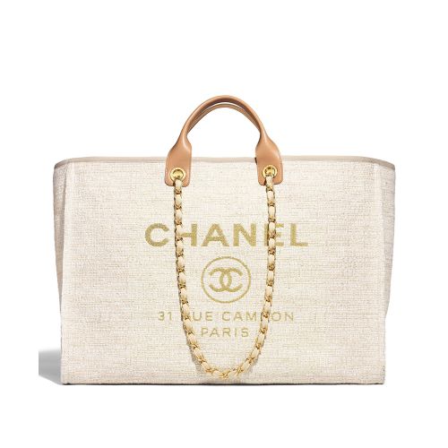 Chanel Canvas Large Deauville Tote A66942